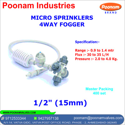 MICRO SPRINKLERS 4 WAY FOGGER