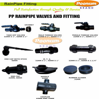 PP RAIN PIPE VALVES AND FITTING