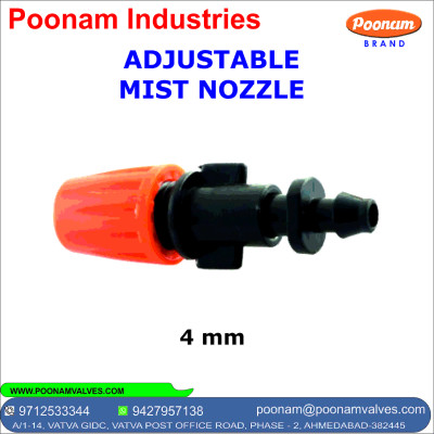 ADJUSTABLE MIST NOZZLE