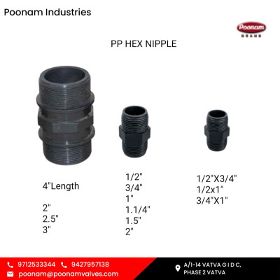 PP HEX NIPPLE