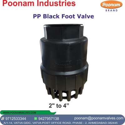 PP Black Foot Valves
