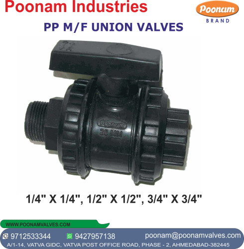 UNION VALVES MALE FEMALE