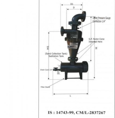 PP Hydrocyclone Filter for Irrigation